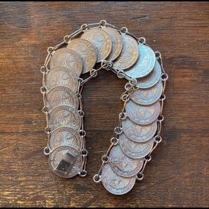 Vintage Mexican centavos coin bracelet